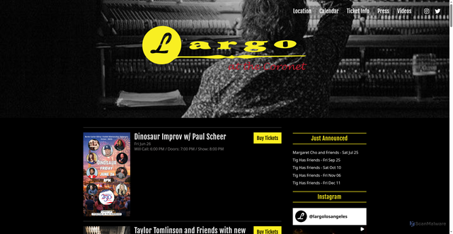 Security scan screenshot of https://largo-la.com/