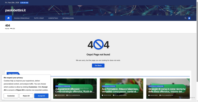 Security scan screenshot of https://paolobettini.it/audibles-quarterback-adjustments-play-changes-defensive-reads/feed/