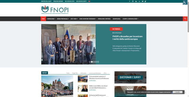 Security scan screenshot of https://www.fnopi.it