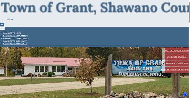 Security scan screenshot of https://townofgrantshawanowi.gov/