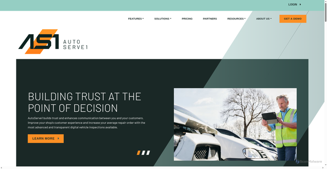 Security scan screenshot of https://autoserve1.com