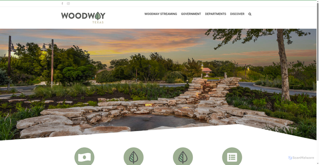 Security scan screenshot of https://woodwaytexas.gov/