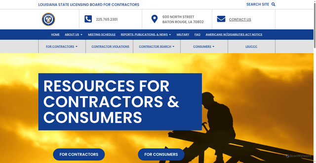 Security scan screenshot of https://lslbc.gov/