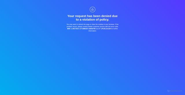 Security scan screenshot of https://nadex.com