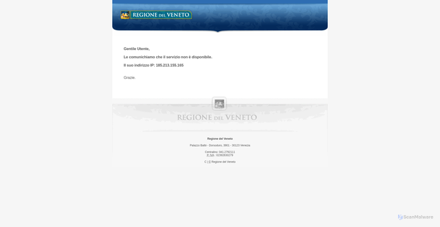 Security scan screenshot of https://www.comune.zoppedicadore.bl.it/home