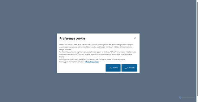 Security scan screenshot of https://www.marcaoccidentale.it