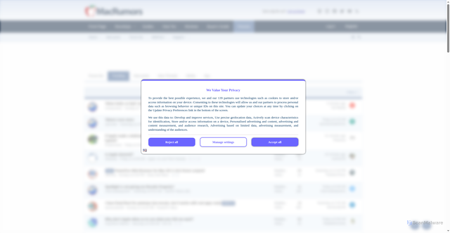 Security scan screenshot of https://forums.macrumors.com