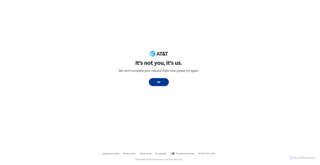 Security scan screenshot of https://oidc.idp.clogin.att.com