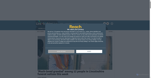 Security scan screenshot of https://lincolnshirelive.co.uk
