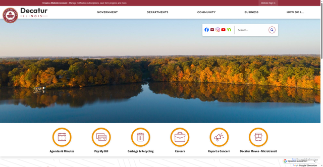Security scan screenshot of https://decaturil.gov/