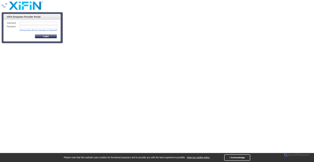 Security scan screenshot of https://portal.xifin.com