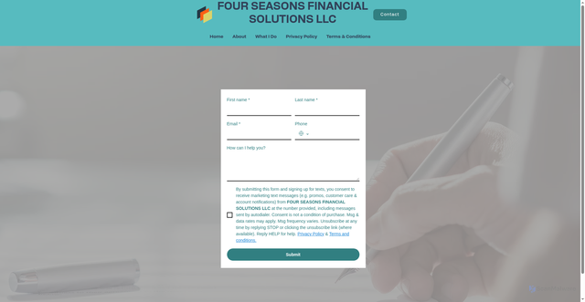 Security scan screenshot of https://fourseasonsfinancialsolutionsllc.cc/contact