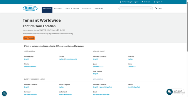 Security scan screenshot of https://tennantco.com