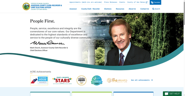 Security scan screenshot of https://smcacre.gov/