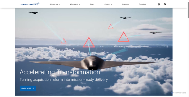 Security scan screenshot of https://lmco.com