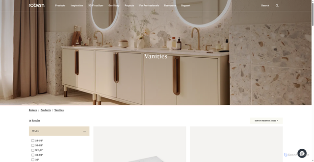 Security scan screenshot of https://www.robern.com/products/vanities