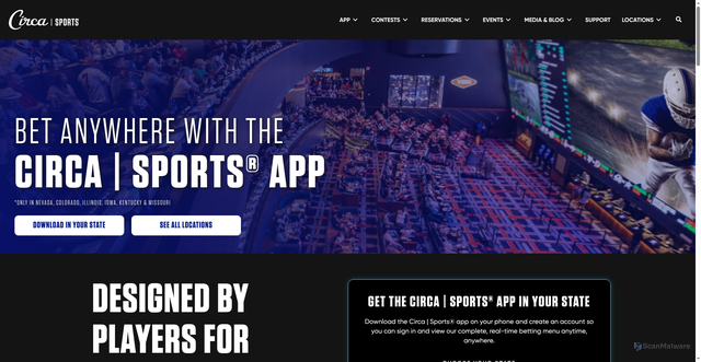 Security scan screenshot of https://circasports.com
