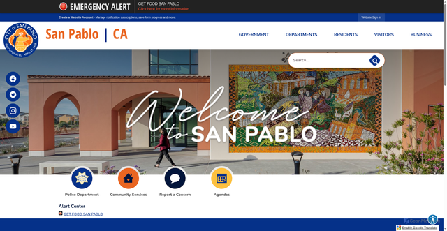 Security scan screenshot of https://sanpabloca.gov/