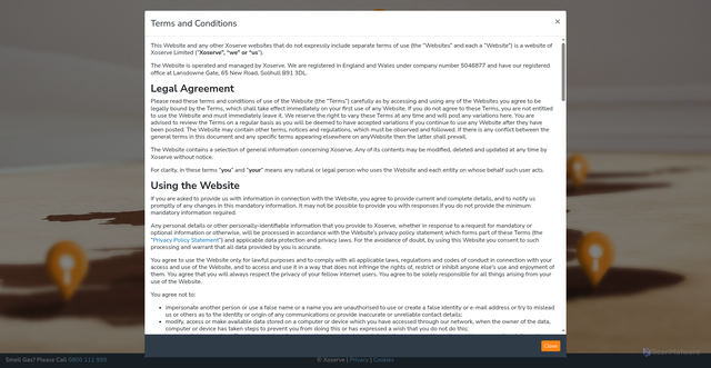 Security scan screenshot of https://findmysupplier.energy