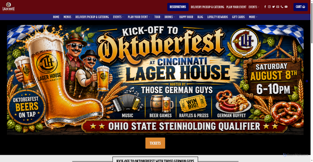 Security scan screenshot of https://cincylagerhouse.com/oktoberfest-kick-off/