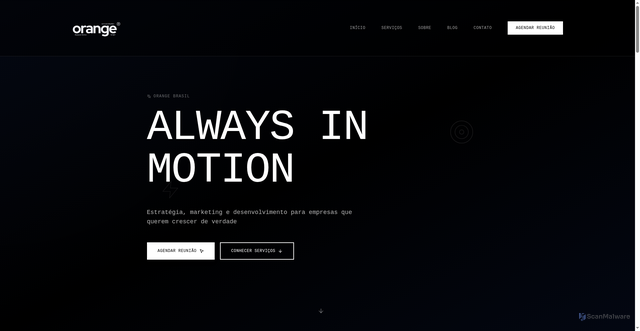 Security scan screenshot of https://orangebrasil.com/