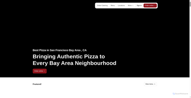 Security scan screenshot of https://northbeachpizza.com/