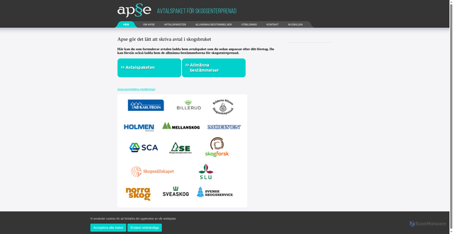 Security scan screenshot of https://apse.se