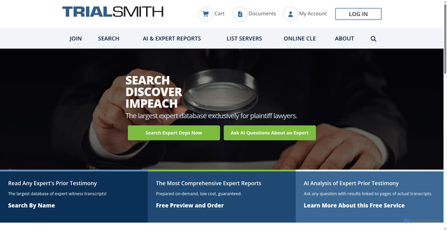 Security scan screenshot of https://trialsmith.com