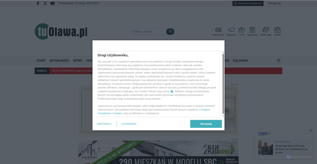Security scan screenshot of https://tuolawa.pl