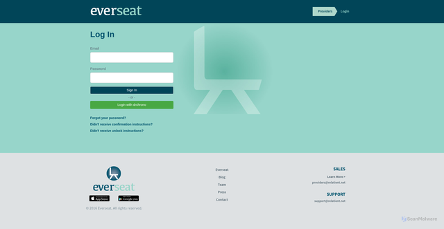 Security scan screenshot of https://dashboard.everseat.com