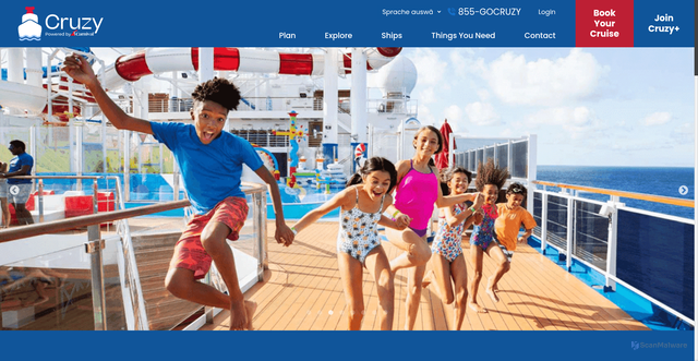 Security scan screenshot of https://cruzy.com/