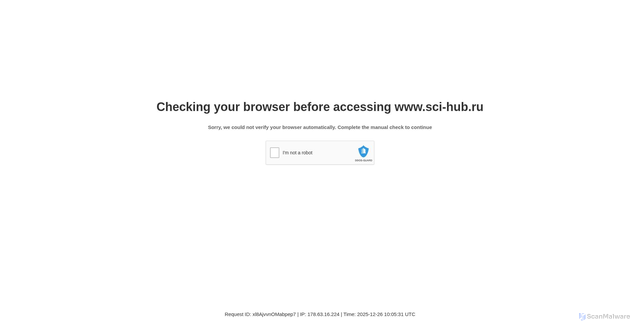 Security scan screenshot of https://www.sci-hub.ru