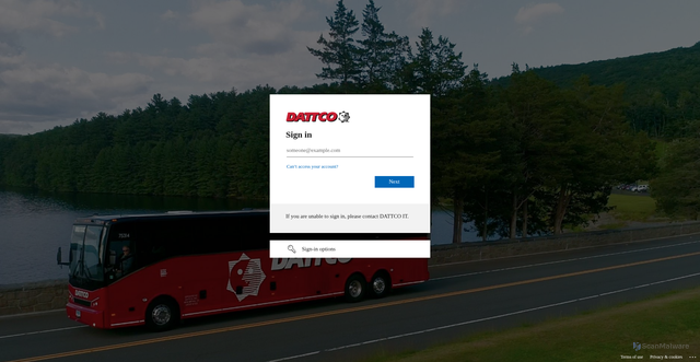 Security scan screenshot of https://dattcoinc-my.sharepoint.com