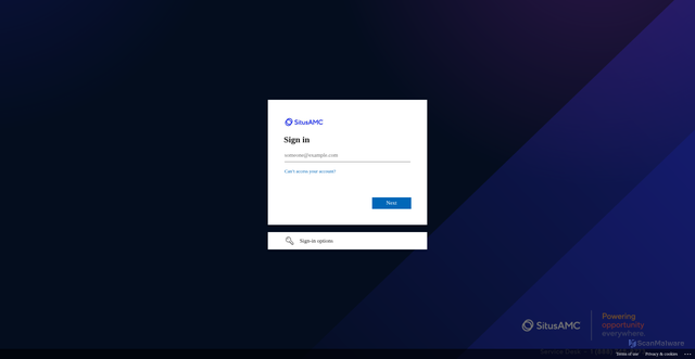 Security scan screenshot of https://samcado.visualstudio.com