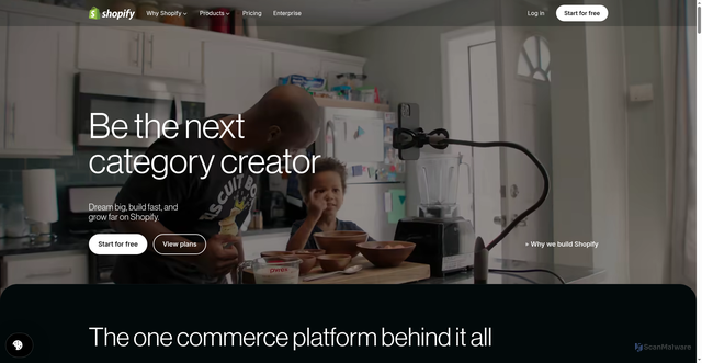 Security scan screenshot of https://www.shopify.com/ph