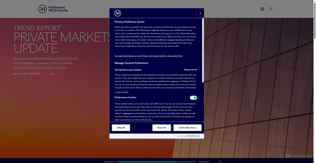 Security scan screenshot of https://srz.com