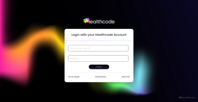 Security scan screenshot of https://auth.healthcode.co.uk