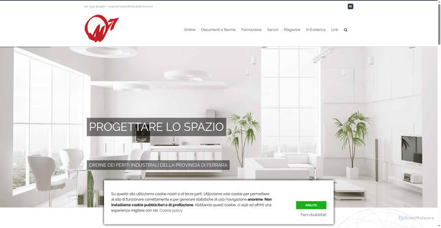 Security scan screenshot of https://www.peritindustriali.ferrara.it/