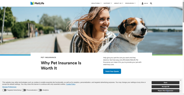 Security scan screenshot of https://www.metlife.com/