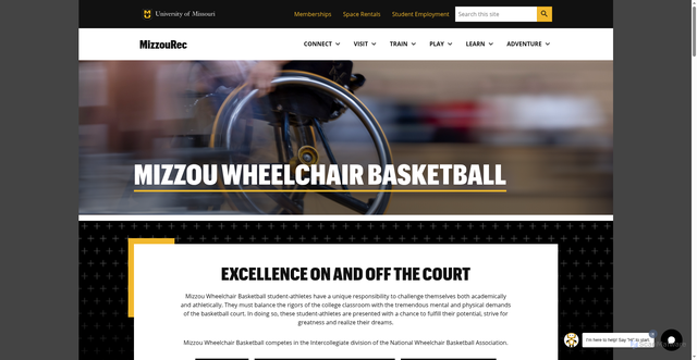 Security scan screenshot of https://mizzourec.missouri.edu/mizzou-wheelchair-basketball/
