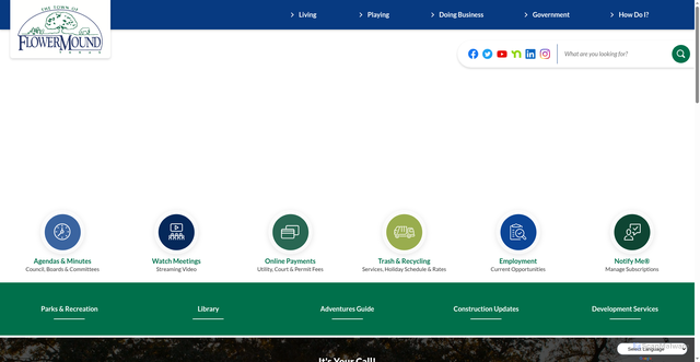 Security scan screenshot of https://flowermound.gov/