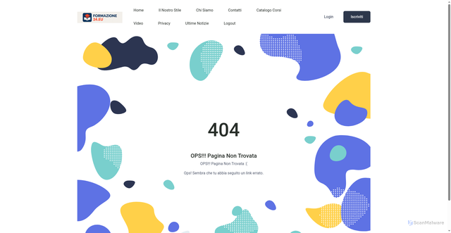 Security scan screenshot of http://formazione24.eu.brokersolutions.it/registrati.html