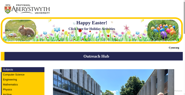 Security scan screenshot of https://fbaps-outreach-hub.dcs.aber.ac.uk