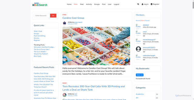 Security scan screenshot of https://net.kidzsearch.com