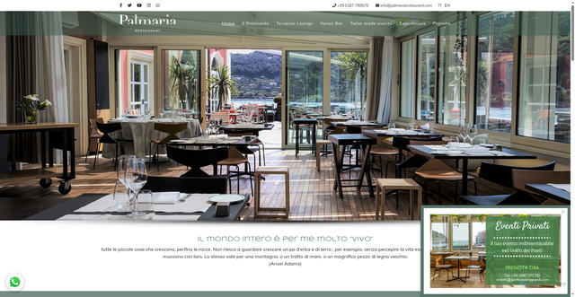 Security scan screenshot of https://www.palmariarestaurant.com/it/