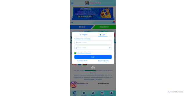 Security scan screenshot of https://vaso-777.vip/