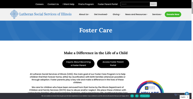 Security scan screenshot of https://www.lssi.org/services/children-youth-and-families/foster-care/