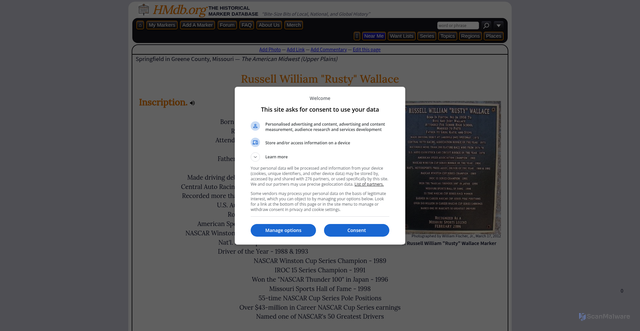 Security scan screenshot of https://www.hmdb.org/m.asp?m=72151