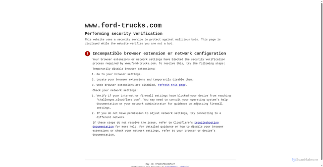 Security scan screenshot of https://www.ford-trucks.com/
