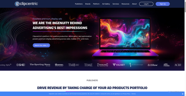 Security scan screenshot of https://clipcentric.com